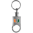 Miami Hurricanes Key Chain Valet Printed
