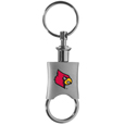 Louisville Cardinals Key Chain Valet Printed
