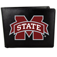 Mississippi St. Bulldogs Leather Bi-fold Wallet, Large Logo