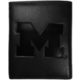 Michigan Wolverines Embossed Leather Tri-fold Wallet