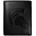 Michigan St. Spartans Embossed Leather Tri-fold Wallet