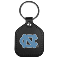 N. Carolina Tar Heels Leather Square Key Chains