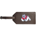 Fresno St. Bulldogs Leather Luggage Strap
