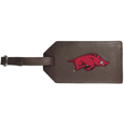 Arkansas Razorbacks Leather Luggage Strap