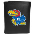 Kansas Jayhawks Leather Tri-fold Wallet, Large Logo