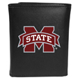 Mississippi St. Bulldogs Leather Tri-fold Wallet, Large Logo