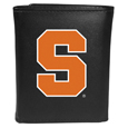 Syracuse Orange Leather Tri-fold Wallet, Large Logo