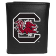 S. Carolina Gamecocks Leather Tri-fold Wallet, Large Logo