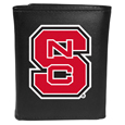 N. Carolina St. Wolfpack Leather Tri-fold Wallet, Large Logo