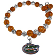 Florida Gators Bead Memory Wire Bracelet