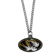 Missouri Tigers Chain Necklace with Small Charm