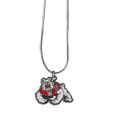 Fresno St. Bulldogs Snake Chain Necklace