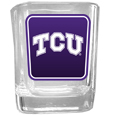 TCU Horned Frogs Square Glass Shot Glass