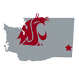 Washington St. Cougars Home State 11 Inch Magnet