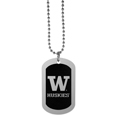 Washington Huskies Chrome Tag Necklace