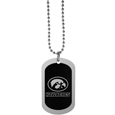 Iowa Hawkeyes Chrome Tag Necklace