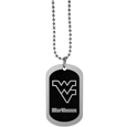 W. Virginia Mountaineers Chrome Tag Necklace