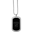 Syracuse Orange Chrome Tag Necklace