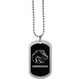 Boise St. Broncos Chrome Tag Necklace