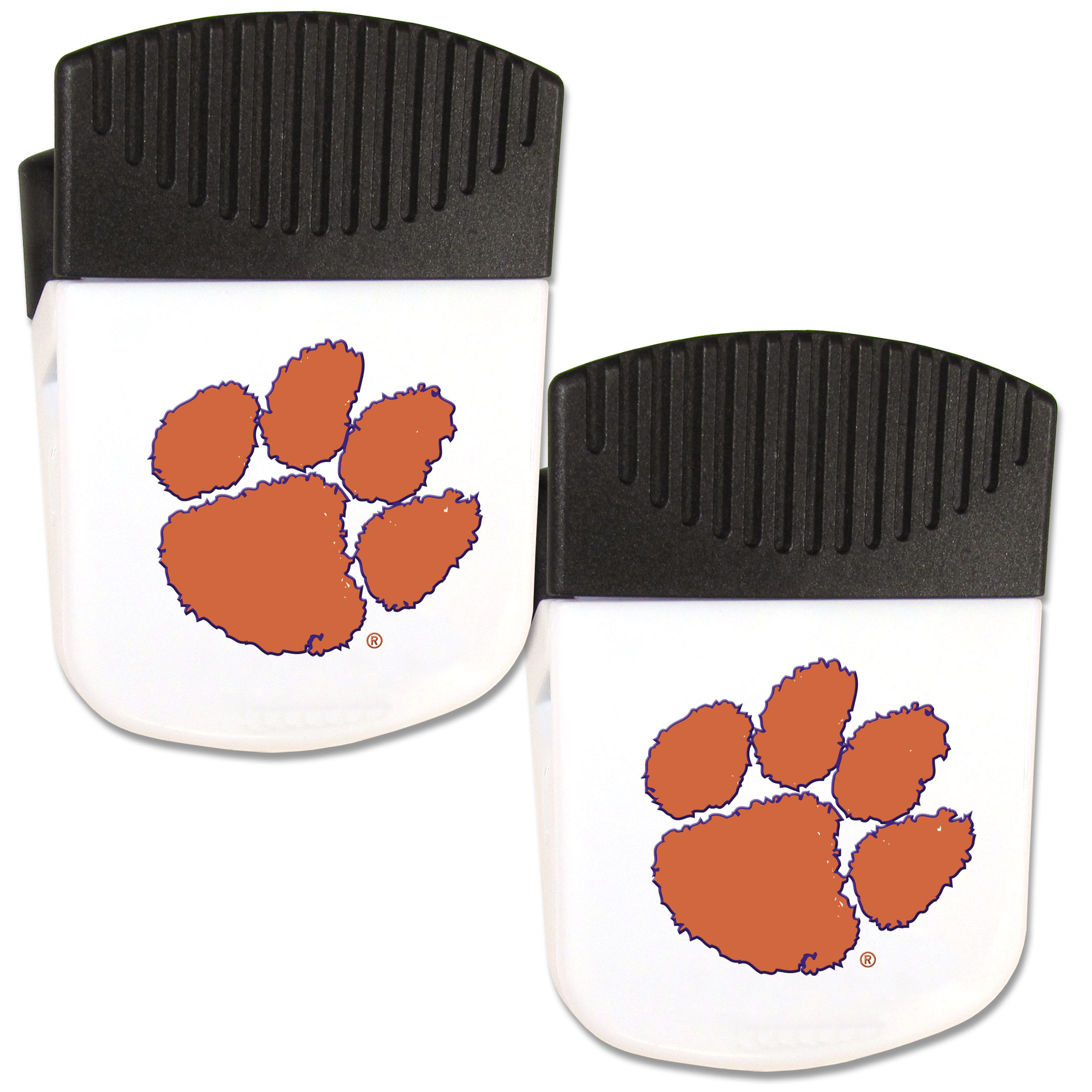 Clemson Tigers Chip Clip Magnet with Bottle Opener, 2 pack    