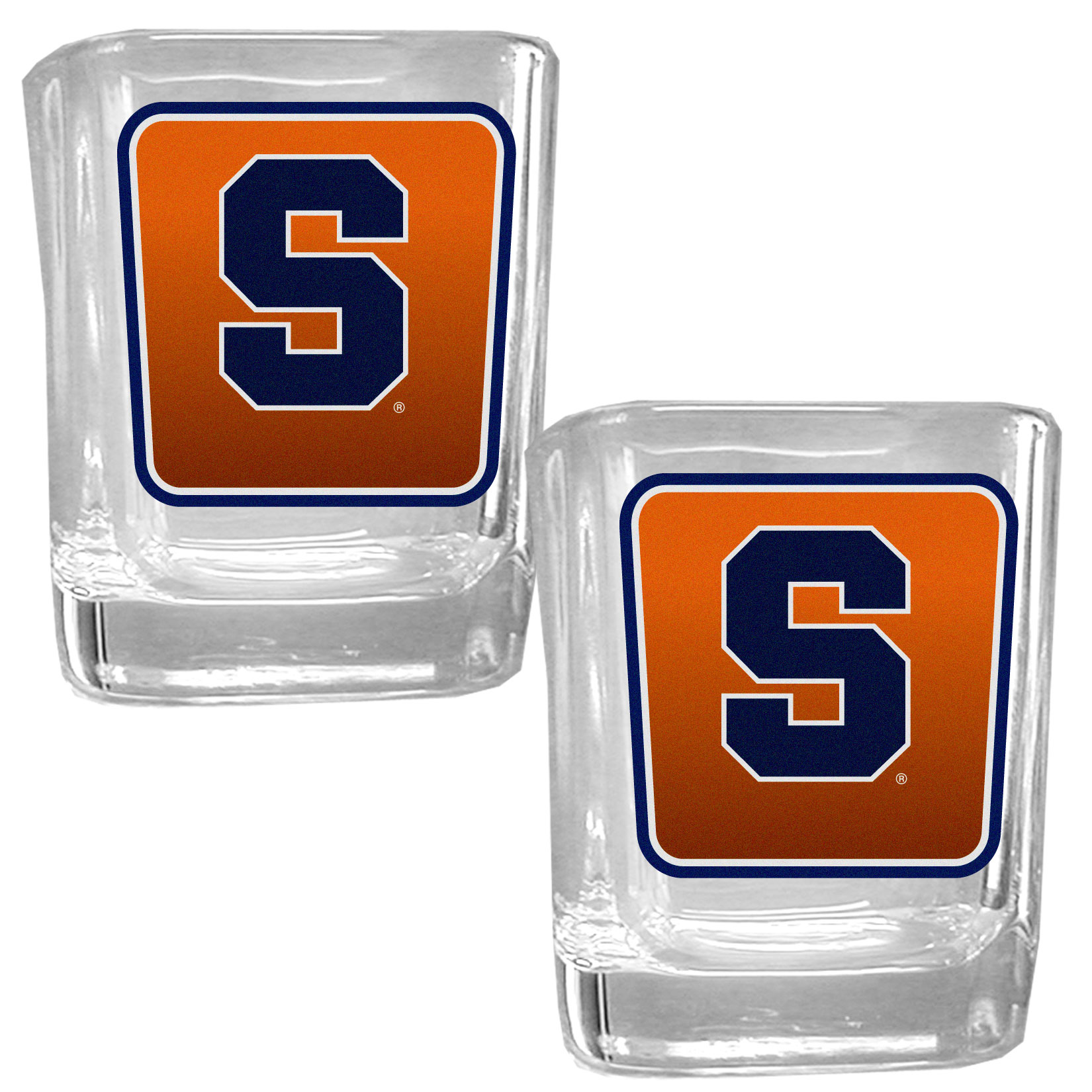 Syracuse Orange Square Glass Shot Glass Set