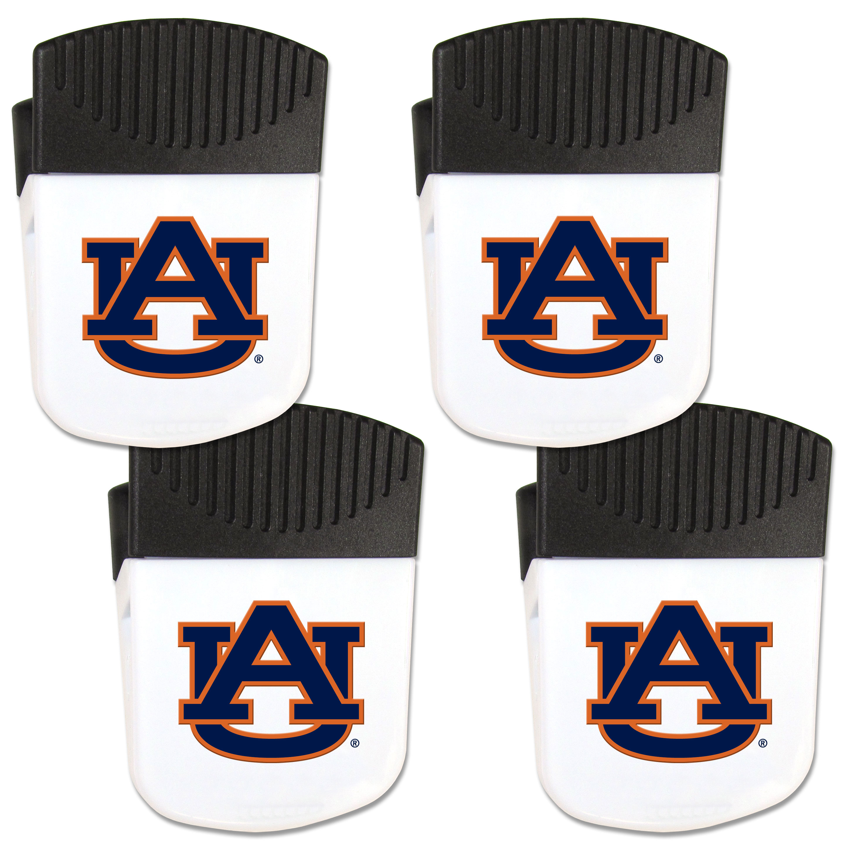 Auburn Tigers Chip Clip Magnet with Bottle Opener, 4 pack    