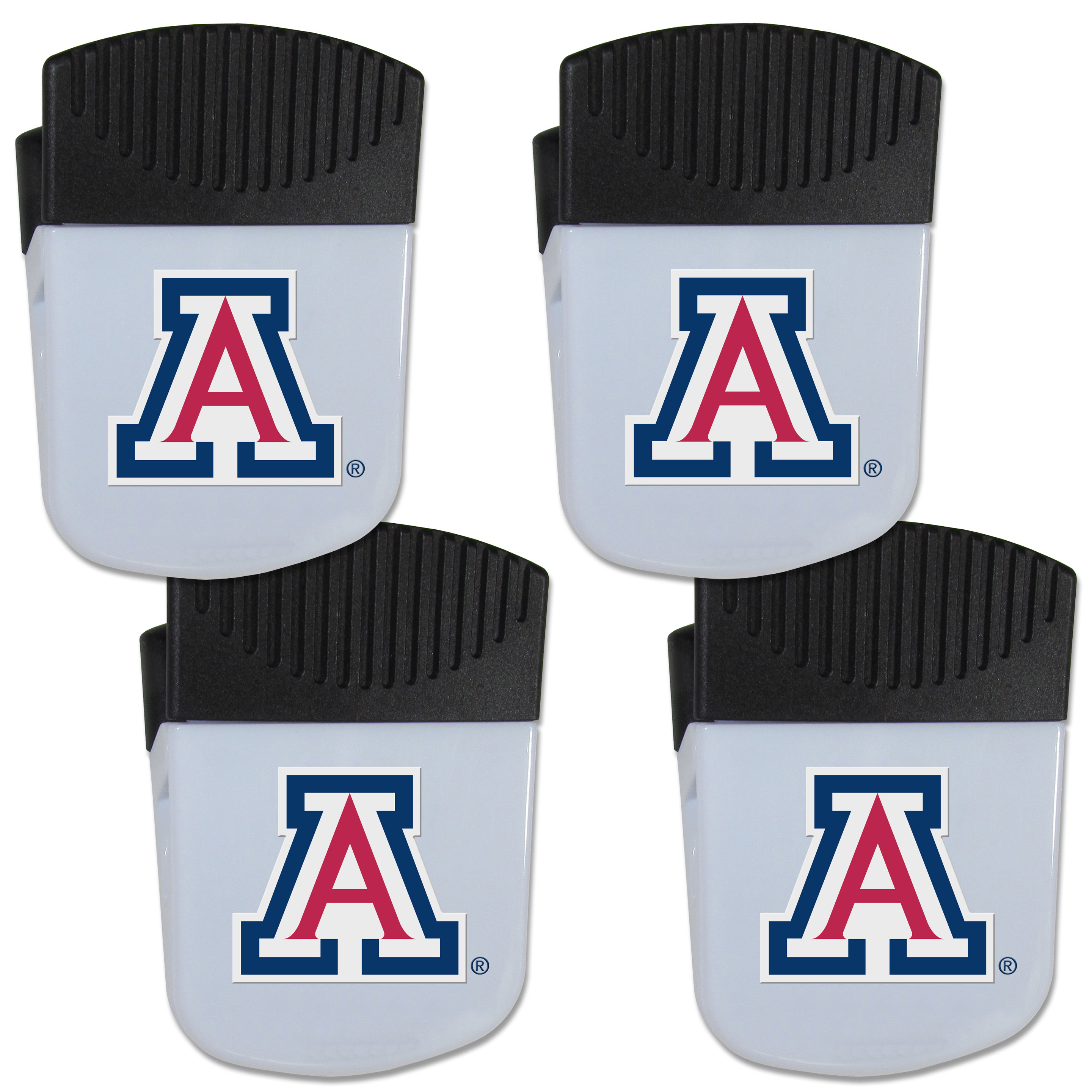 Arizona Wildcats Chip Clip Magnet with Bottle Opener, 4 pack    