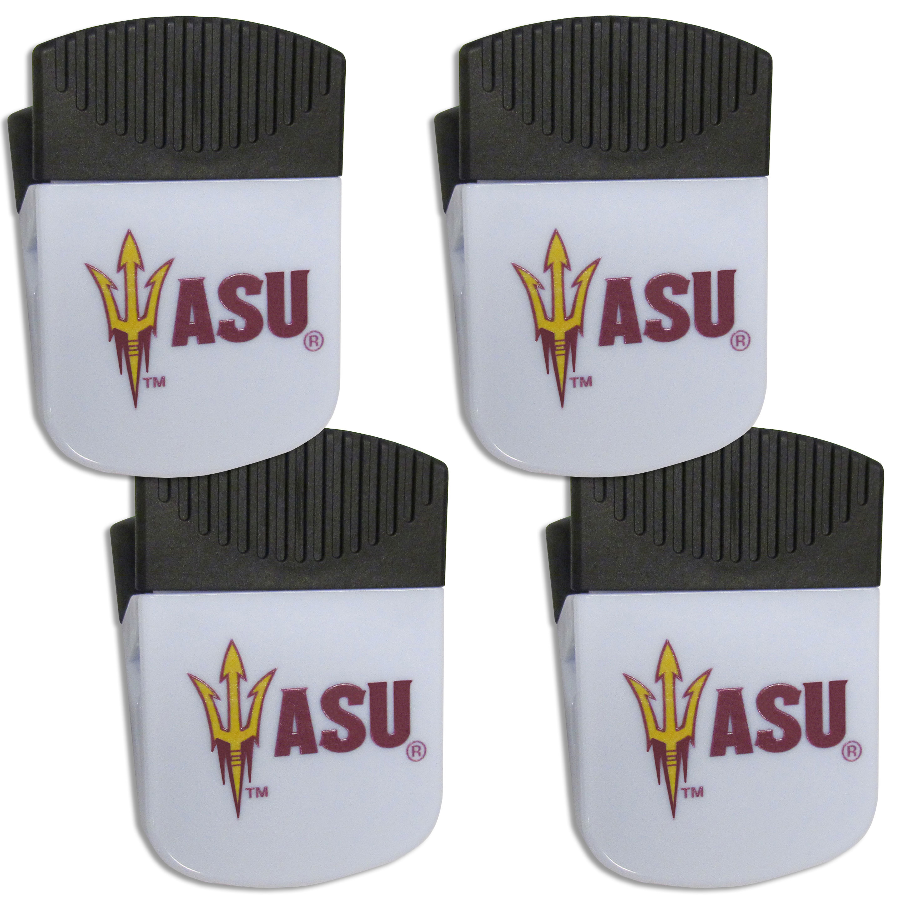 Arizona St. Sun Devils Chip Clip Magnet with Bottle Opener, 4 pack    