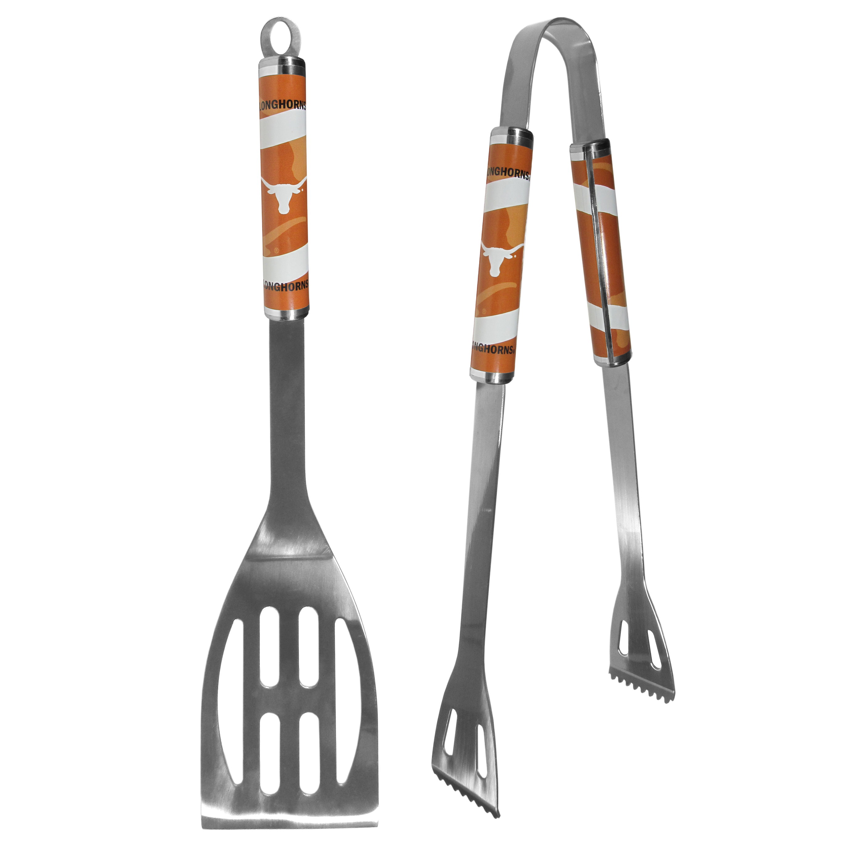 Texas Longhorns 2 pc Steel BBQ Tool Set    