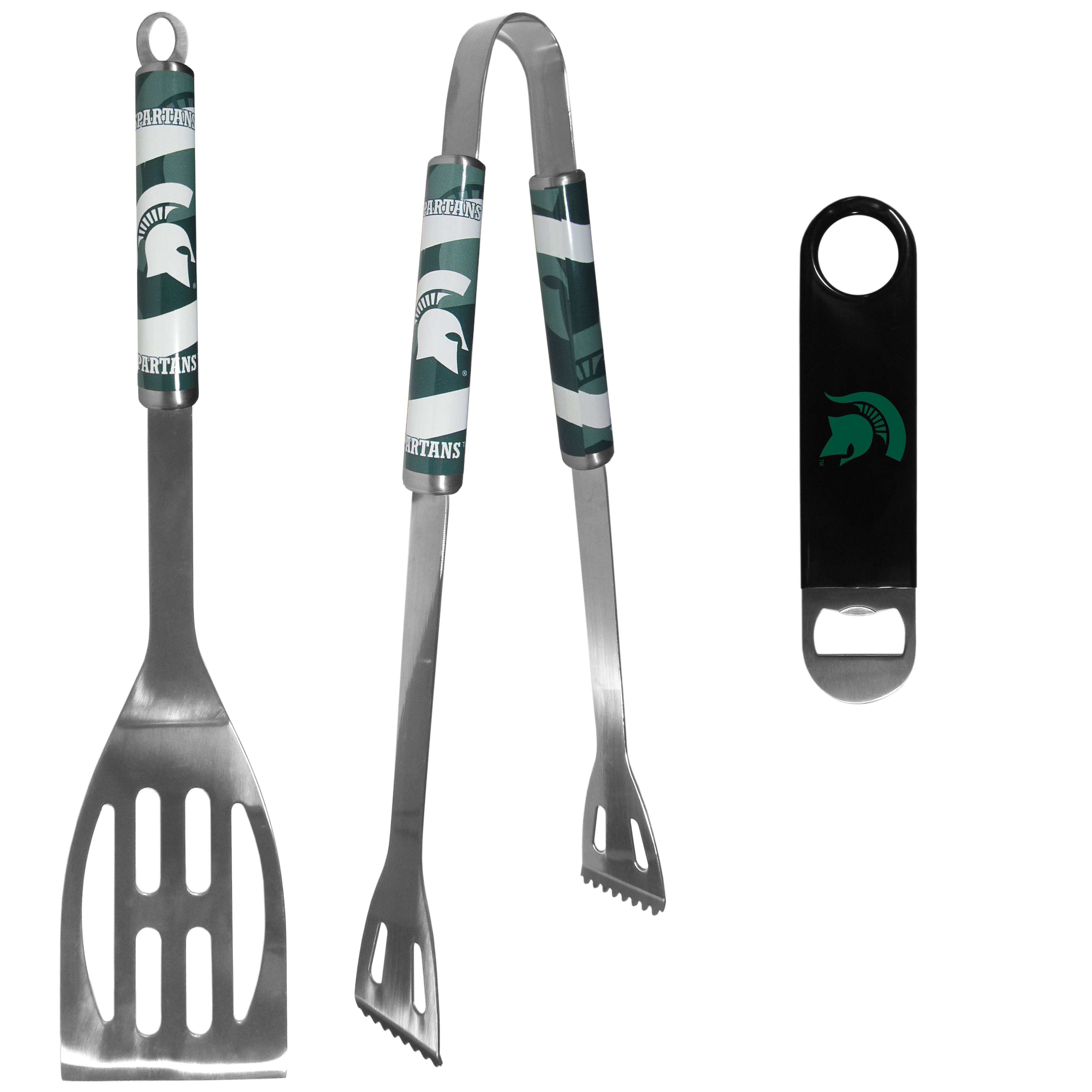 Michigan St. Spartans 2 pc BBQ Set and Bottle Opener    