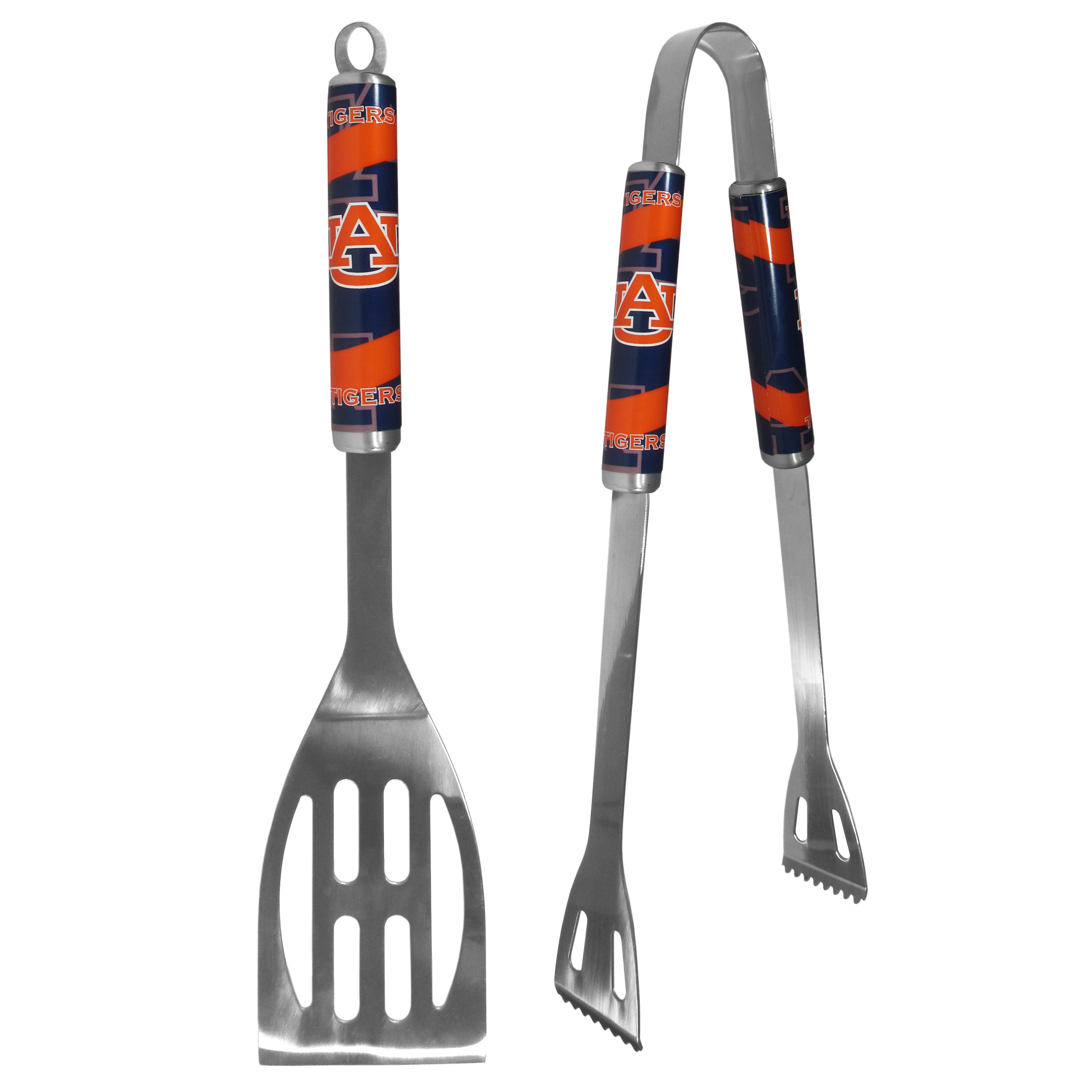 Auburn Tigers 2 pc Steel BBQ Tool Set