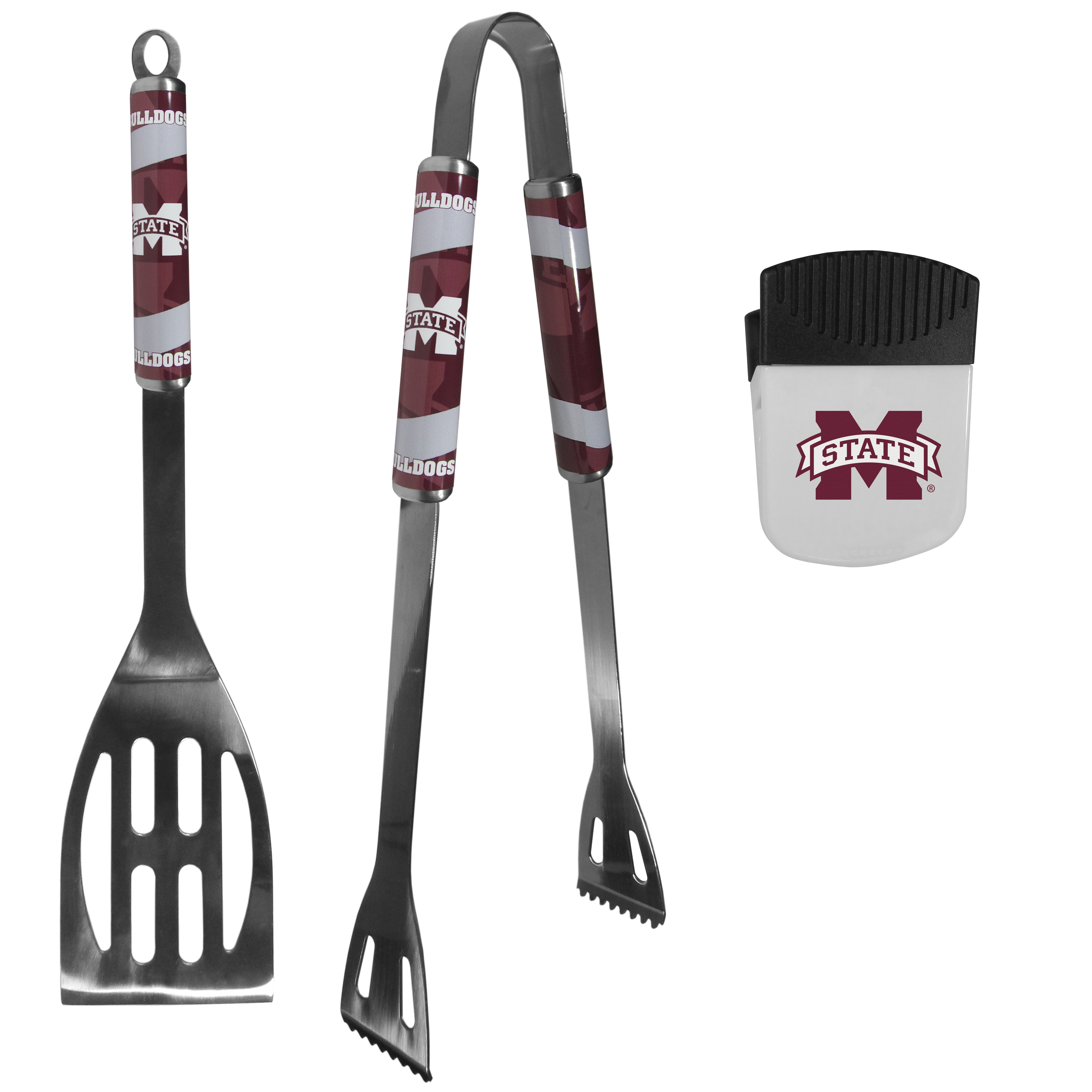 Mississippi St. Bulldogs 2 pc BBQ Set and Chip Clip    