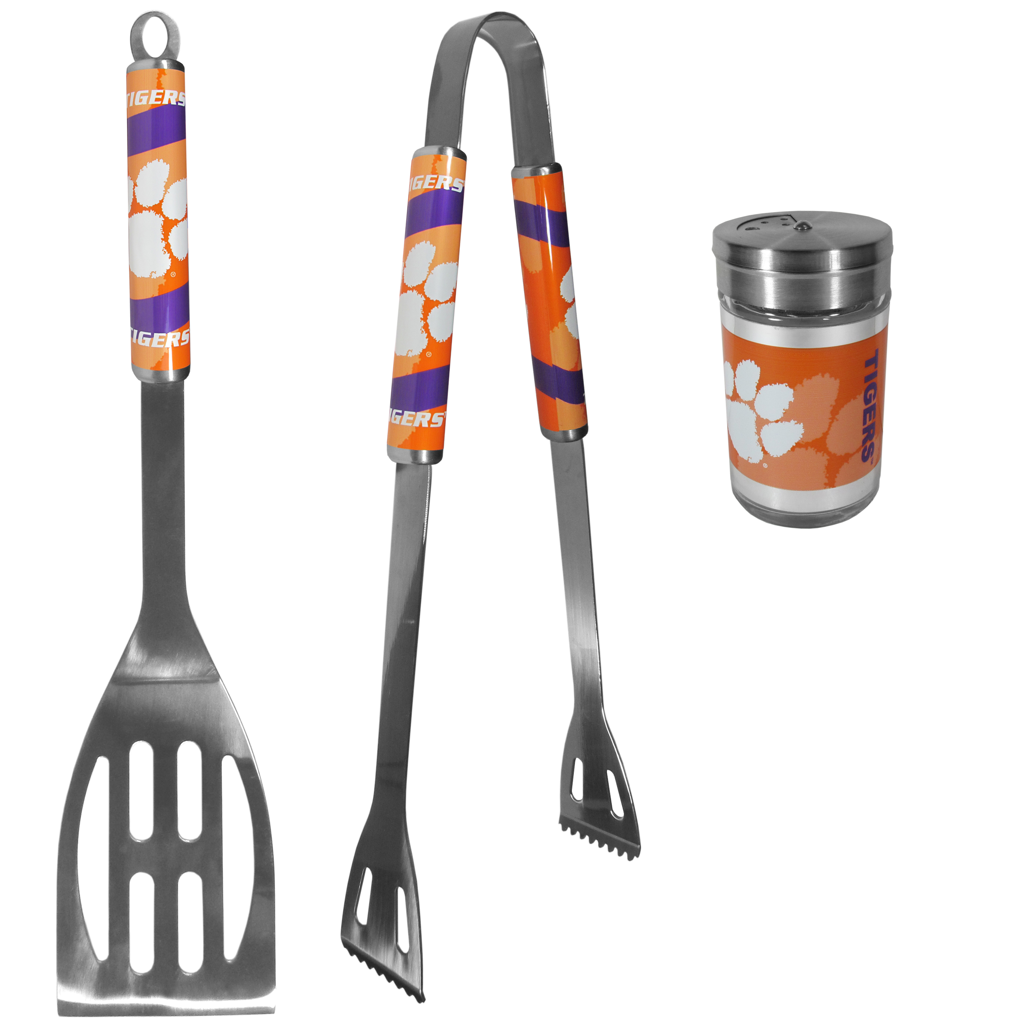 Clemson Tigers 2pc BBQ Set with Season Shaker    