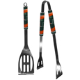 Miami Hurricanes 2 pc Steel BBQ Tool Set