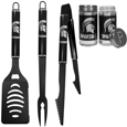Michigan St. Spartans 3pc Black BBQ Tools w/Shakers