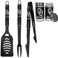 Oklahoma Sooners 3pc Black BBQ Tools w/Shakers