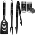 Washington Huskies 3pc Black BBQ Tools w/Shakers