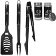 Oregon Ducks 3pc Black BBQ Tools w/Shakers
