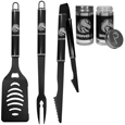 Boise St. Broncos 3pc Black BBQ Tools w/Shakers