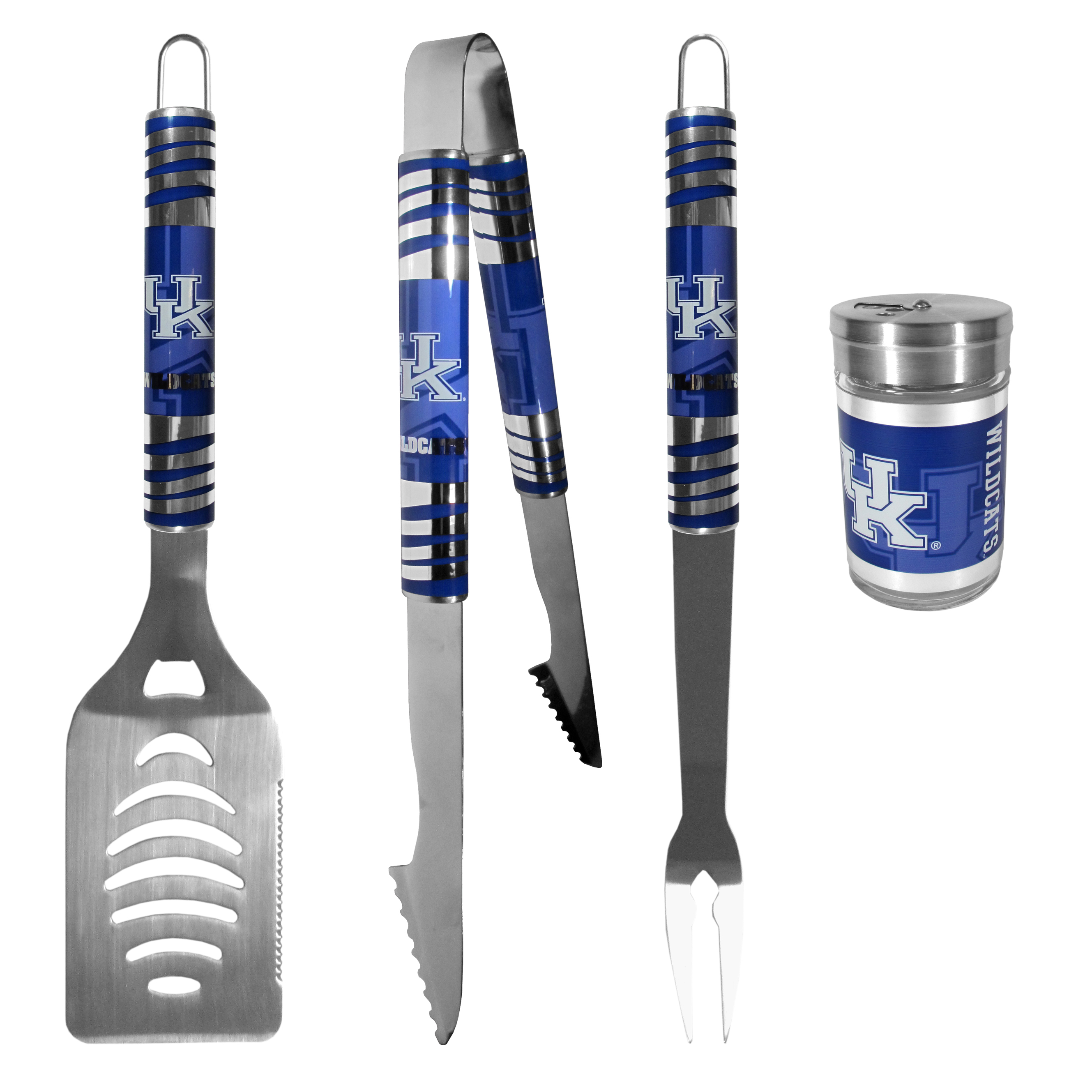 Kentucky Wildcats 3 pc Tailgater BBQ Set and Season Shaker    