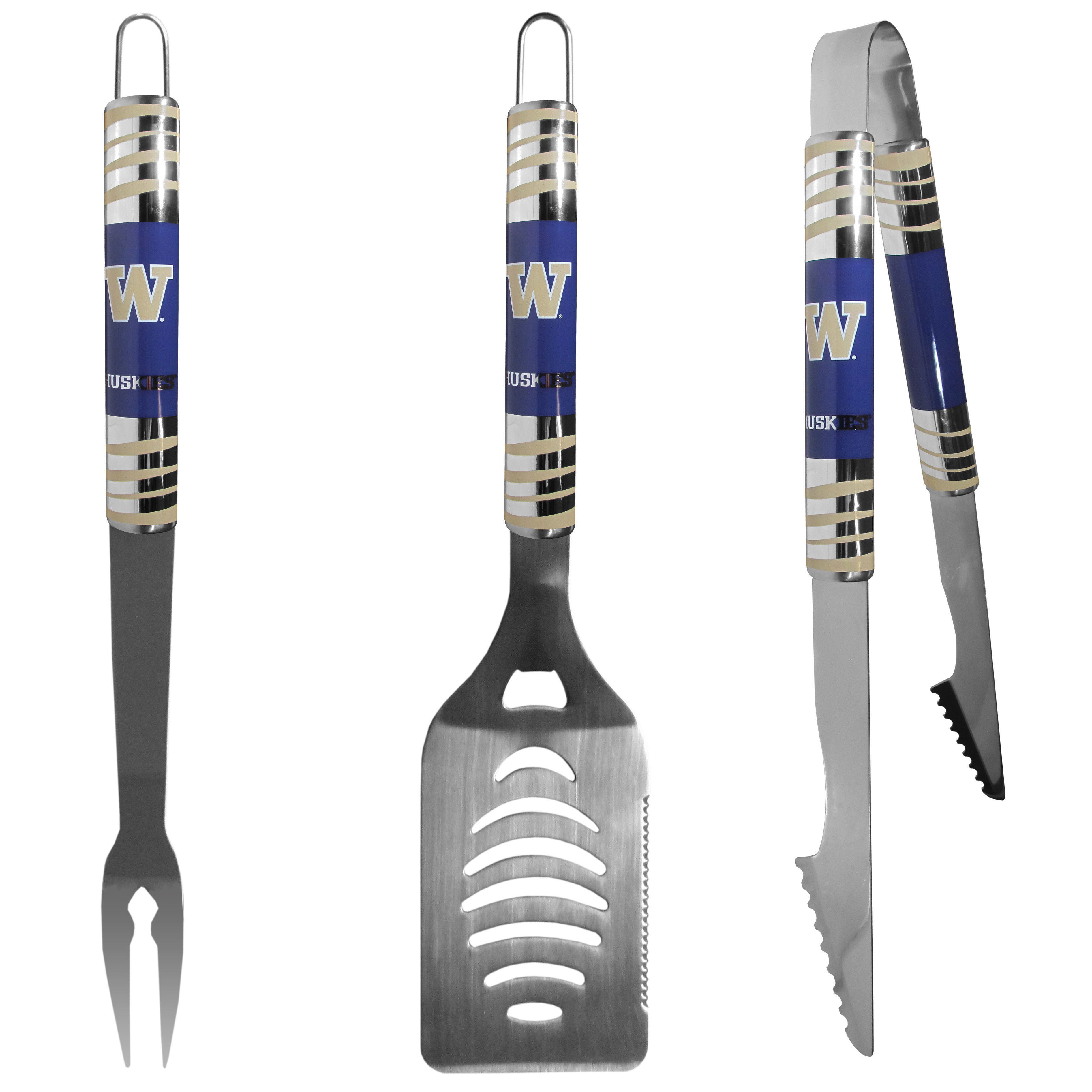 Washington Huskies 3 pc Tailgater BBQ Set    