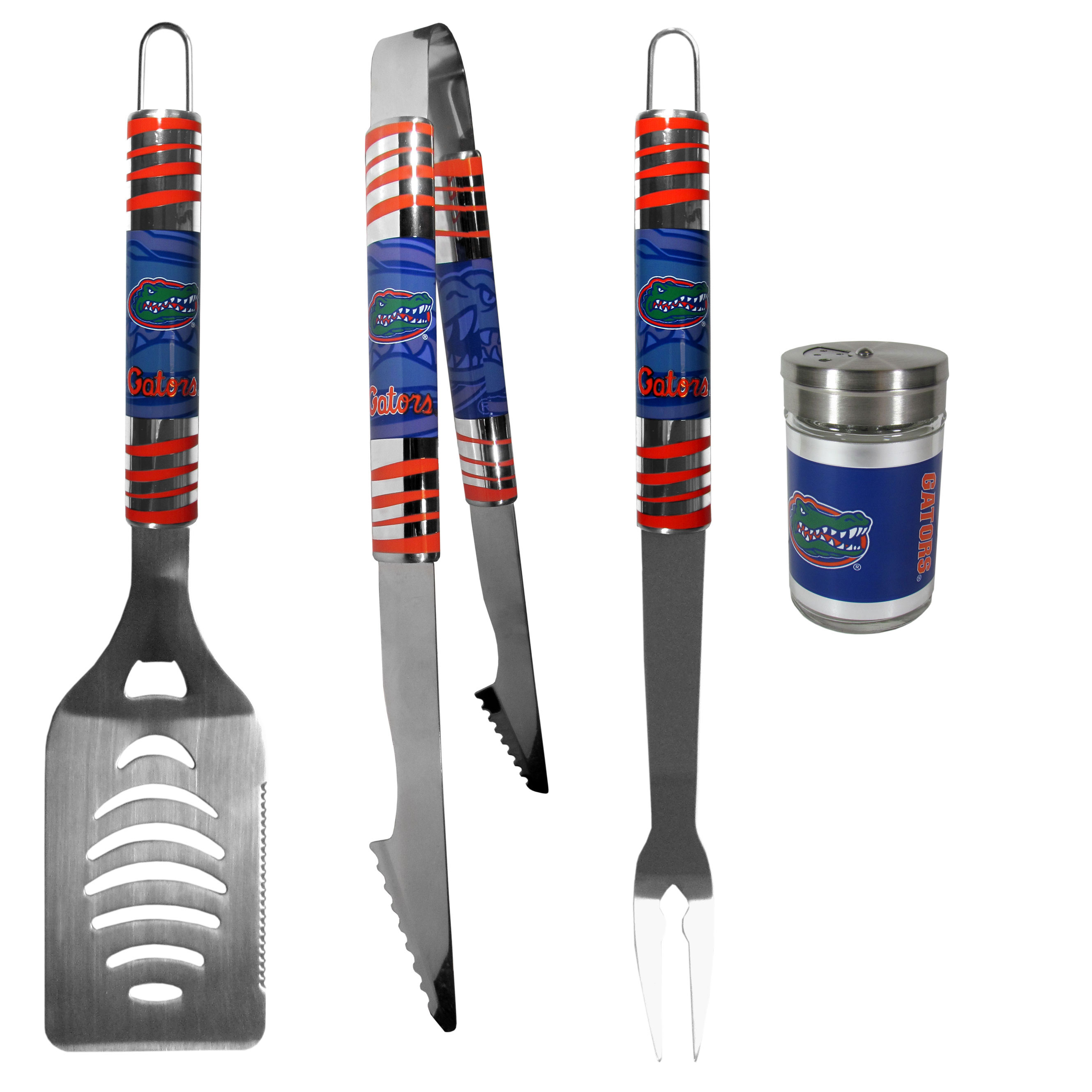 Florida Gators 3 pc Tailgater BBQ Set and Season Shaker    