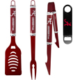 Alabama Crimson Tide 3 pc Logo BBQ Tools w/Bottle Opener
