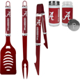 Alabama Crimson Tide 3 pc Logo BBQ Tools w/