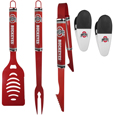 Ohio St. Buckeyes 3 pc Logo BBQ Tools w/Chip Clips