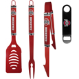 Ohio St. Buckeyes 3 pc Logo BBQ Tools w/Bottle Opener