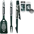 Michigan St. Spartans 3 pc Logo BBQ Tools w/