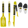 Iowa Hawkeyes 3 pc Logo BBQ Tools w/Chip Clips
