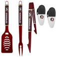 Florida St. Seminoles 3 pc Logo BBQ Tools w/Chip Clips