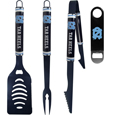 N. Carolina Tar Heels 3 pc Logo BBQ Tools w/Bottle Opener